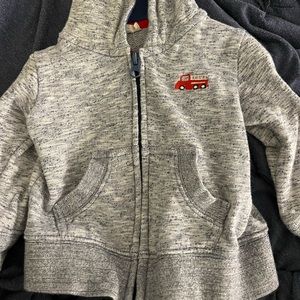 Fire truck 9m zip up sweater